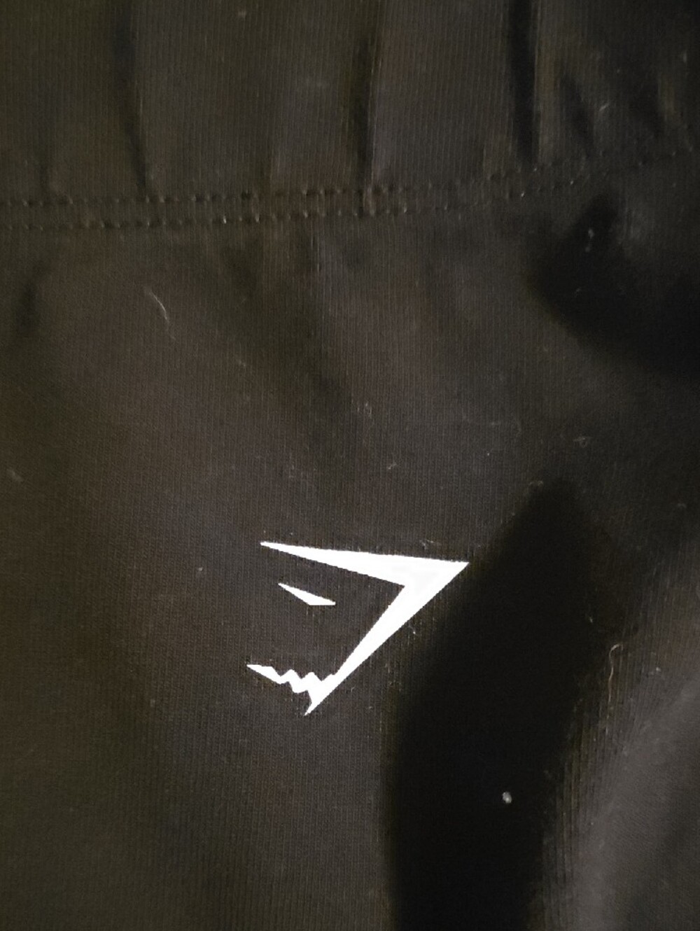 Gymshark Black High-Waist Bike Shorts with Logo - Picture 2 of 4